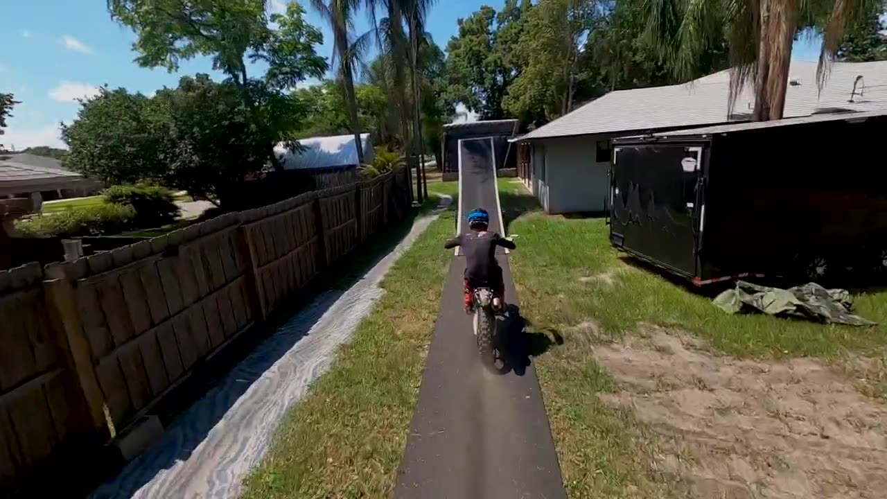 Dirt bike backflip FPV